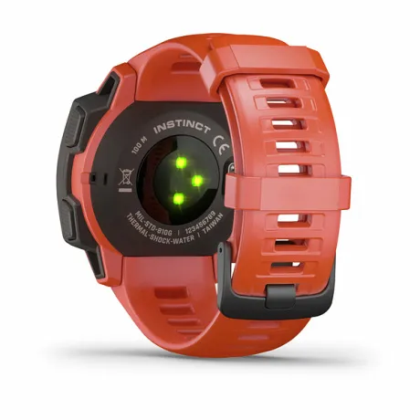 Прочные GPS-часы Garmin INSTINCT Flame Red - Фото 3