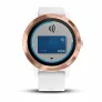 Умные часы с встроенным GPS Garmin VIVOACTIVE 3 золотистые с белым ремешком - Фото 8