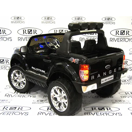 Электромобиль RiverToys NEW FORD RANGER 4WD (черный глянцевый) - Фото 5
