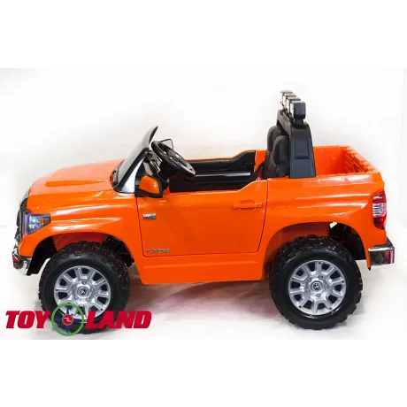 Детский электромобиль ToyLand TOYOTA TUNDRA MINI оранжевый - Фото 5