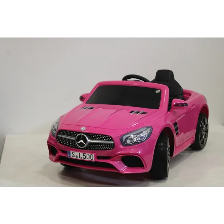 Электромобиль RiverToys MERCEDES-BENZ SL500 (розовый) - Фото 2