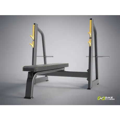 Скамья-стойка для жима штанги лежа DHZ Olympic Bench E-1043В - Фото 8