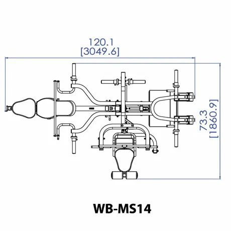 Мультисистема с силовой скамьей Powertec WB-MS14-B black - Фото 2