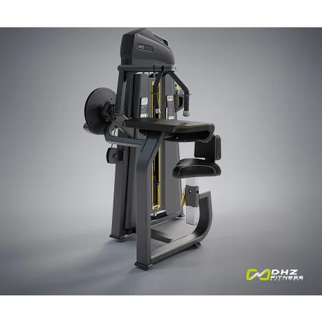 Трицепс-машина сидя. Прямая парта DHZ Seated Tricep - Flat Стек 64 кг E-1027В - Фото 5