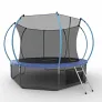 Батут с внутренней сеткой и лестницей EVO JUMP Internal 12ft (Blue) + нижняя сеть - Фото 2