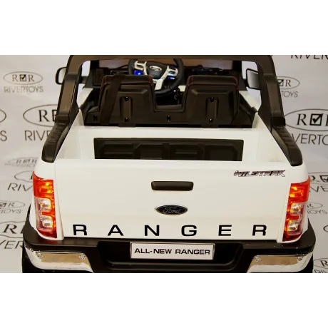 Электромобиль RiverToys NEW FORD RANGER 4WD (белый) - Фото 12