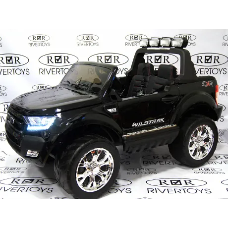 Электромобиль RiverToys NEW FORD RANGER 4WD (черный глянцевый) - Фото 3