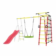 Дачный комплекс Богатырь Плюс 2 + ГНЕЗДО качели Romana R 103.12.05 (белый, красный, желтый)