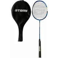 Ракетка для бадминтона Atemi, алюмин/карбон, чехол 3/4, голубой, BA-400