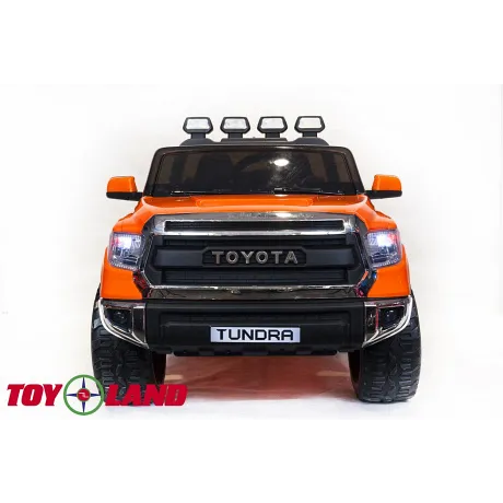 Детский электромобиль ToyLand TOYOTA TUNDRA MINI оранжевый - Фото 2