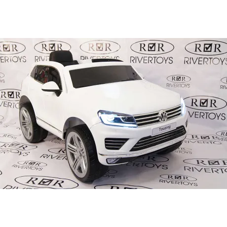 Электромобиль RiverToys VOLKSWAGEN TOUAREG White - Фото 16