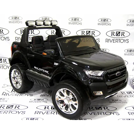 Электромобиль RiverToys NEW FORD RANGER 4WD (черный глянцевый) - Фото 9