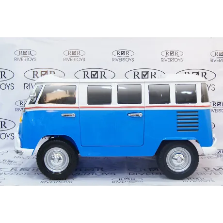 Электромобиль RiverToys VOLKSWAGEN X444XX (синий) - Фото 5