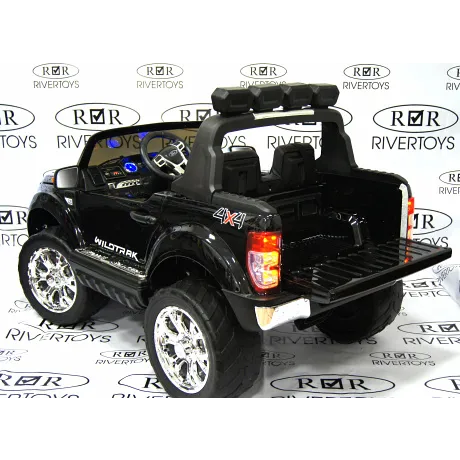 Электромобиль RiverToys NEW FORD RANGER 4WD (черный глянцевый) - Фото 4