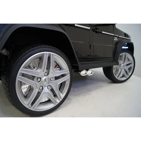 Электромобиль RiverToys Mercedes-Benz G65 AMG черный - Фото 13