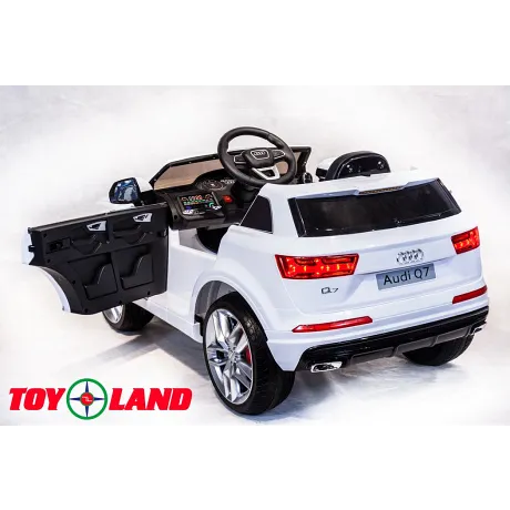 Электромобиль ToyLand Audi Q7 белый - Фото 4