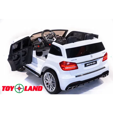 Детский электромобиль ToyLand Mercedes-Benz GLS63 AMG белый - Фото 6